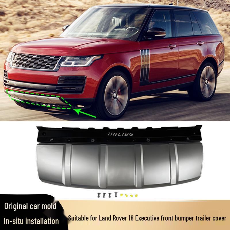 Front Bumper Lower Skid Plate & Towing Hook Cover for 2018-2022 Land Rover Range Rover Autobiography (LR117512)