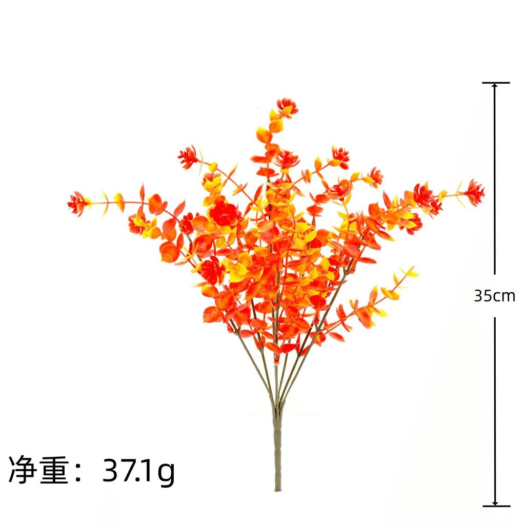 Autumn Simulation Artificial Plastic Flower Eucalyptus Daisy Violet Lavender Bundle Home Wedding Birthday Photo Props Decoration