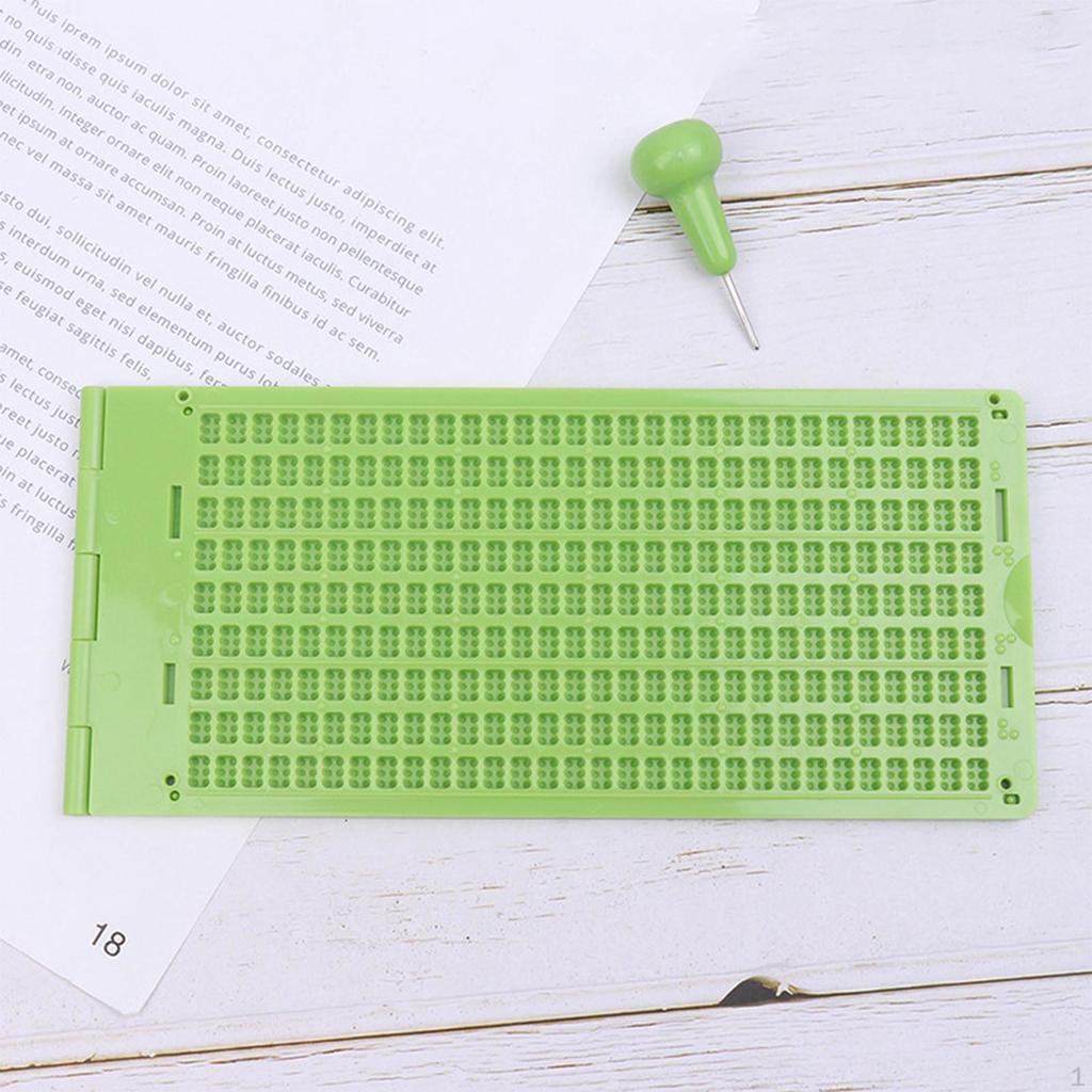 50Pcs Braille Writing Paper Learning Supplies Accessories Lightweight Fingerboard