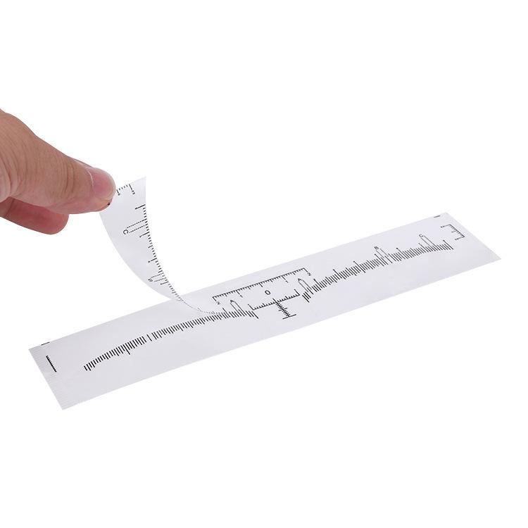 Brow Mapping Ruler 100pcs/pack Permanent Makeup Academy Kit Disposable Transparent Sticker Microblading PMU Eyebrows