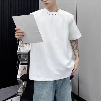 Designed Short-sleeved T-shirt for Men In Summer, New American Fashion Brand, Loose and Versatile, Handsome Round Neck Top, Trendy
