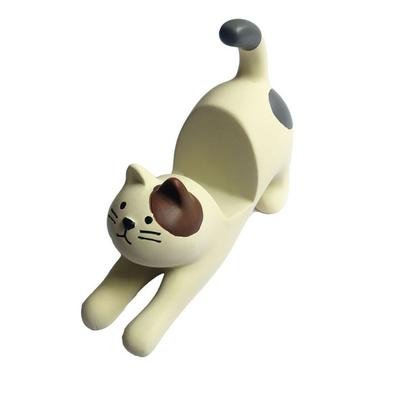 Mobile Phone Holder Japanese Cute Stretching Cat Mobile Phone Holder Lazy Desktop Ornament Creative Gift Male and Female