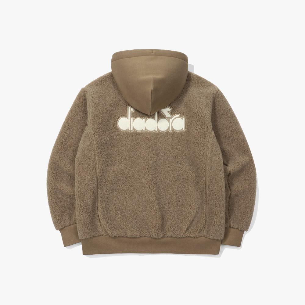 Diadora Comfy Fleece Zip-Up Brown