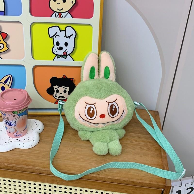 Fun Cartoon Plush Themed Coin Purse Perfect For Kids Cute Crossbody Storage Bag