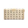 MCM Tracy Metall-Logo Monogramm-Print Ketten-Schultergurt Beschichtetes Canvas und Lederbesatz Große Crossbody-Tasche Damen Crossbody-Tasche Beige MYLDSXT01I8001