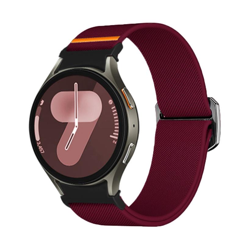 Band For Samsung Galaxy Watch 7 FE 5 Pro 4 6 Classic 44mm 40mm No Gaps Nylon Braided Sport Bracelet Correa Galaxy Watch 7 Strap