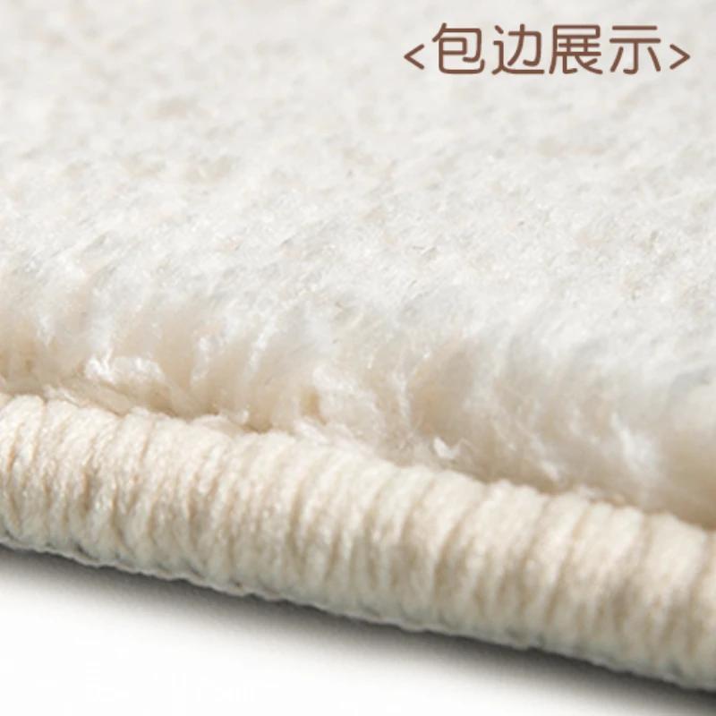 Girly Style Living Room Decoration Plush Carpet Cartoon Children's Room Round Rug Fluffy Soft Rugs for Bedroom Home Thick Mat