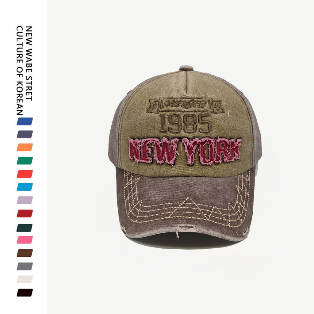 Fashion cap women's American retro babes y1k old baseball cap spring and summer fashion personality versatile sunshade soft top