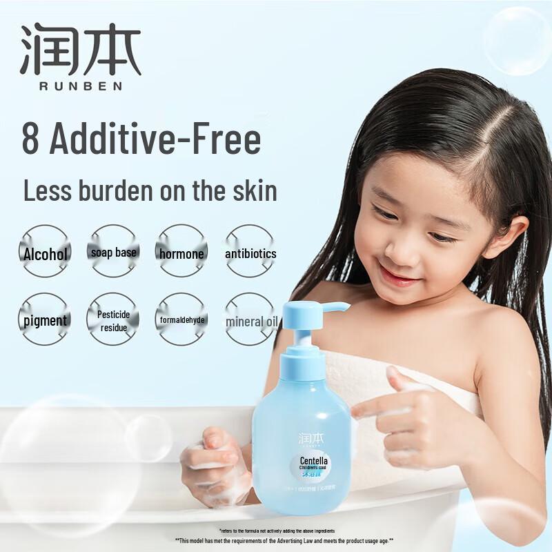Runben Kids Cooling 2-in-1 Shower Gel with Centella Asiatica
