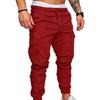 Men's Casual Jogging Pants Solid Color Pocket Pants Sports Pants Men's Trousers Street Hip Halen Jogging Pants