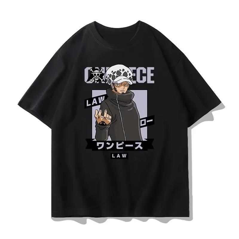 One Piece Pattern Tshirt  Anime Tshirt  Mens Summer Fashion Loose Street Casual Y2K Top  Streetwear  2026