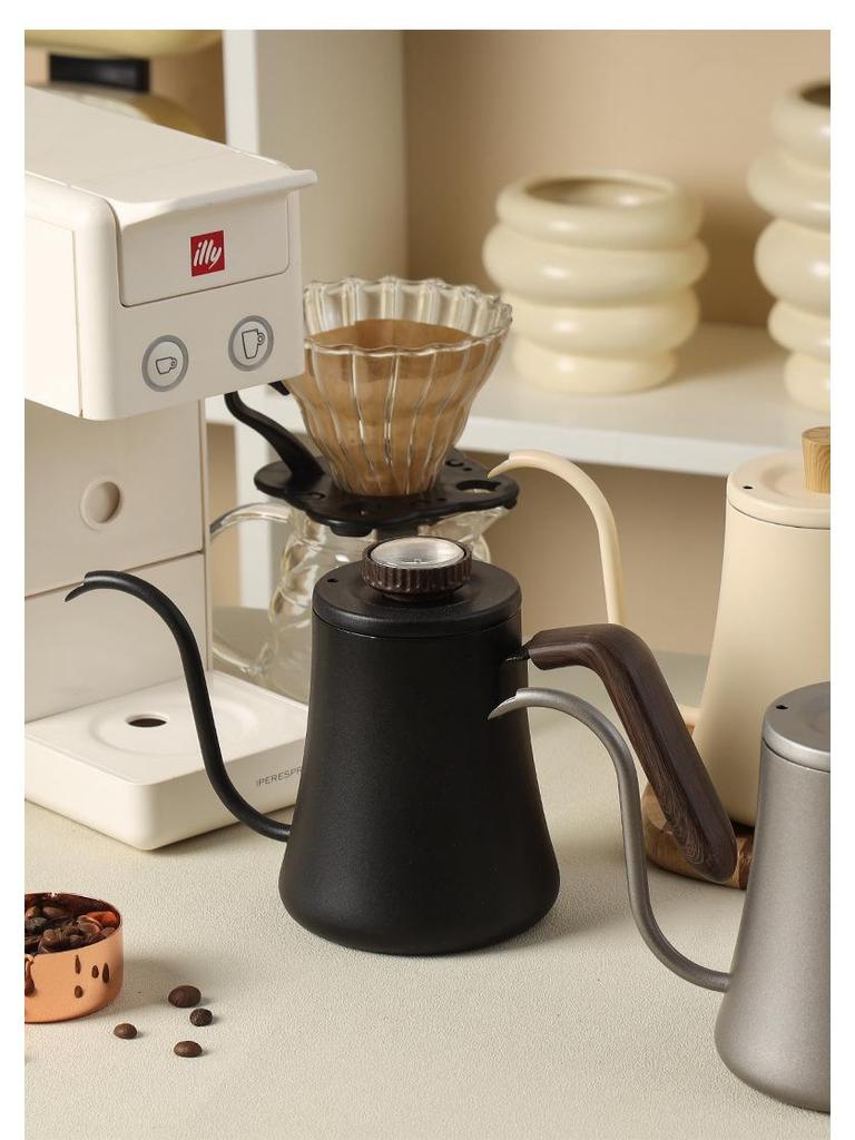 Gooseneck Drip Coffee Pour Over Kettle, 600ML Hanging Ear for Home Brewing
