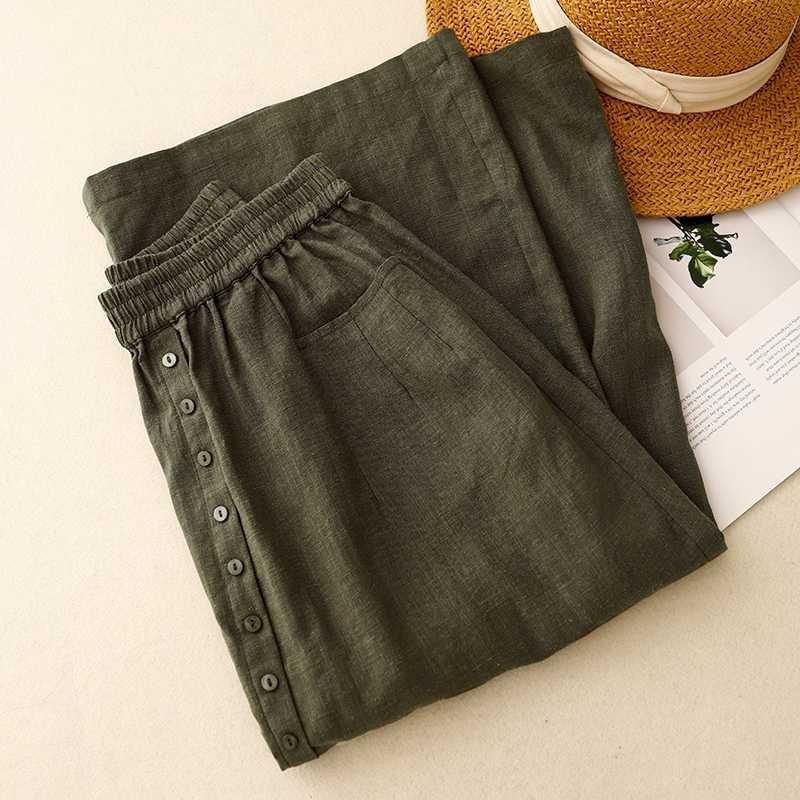 Vintage Simple Versatile Original Design Thin Half Skirt Literary Female