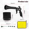 HANDY Tornado Air Cleaning Gun with Rubber Guard and Brass Adjustable Air Flow Nozzle Air Gun for Compressor Pneumatic Tool for Dust Cleaning Car