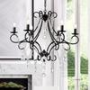 American Country Style Crystal Chandelier Iron Nordic Modern Living Room Candle Chandelier Bedroom Home Decoration Lighting