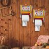 2 In 1 Toilet Paper Holder  Bathroom Free Standing Tissue Roll Storage Rack