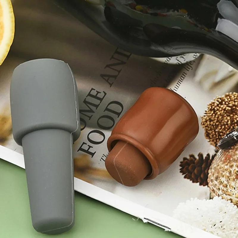 Bottle Sealer Silicone Wine Stoppers Beverage Reusable Sparkling Wine Bottle Stopper Keeping Wine Champagne Fresh Kitchen Tools