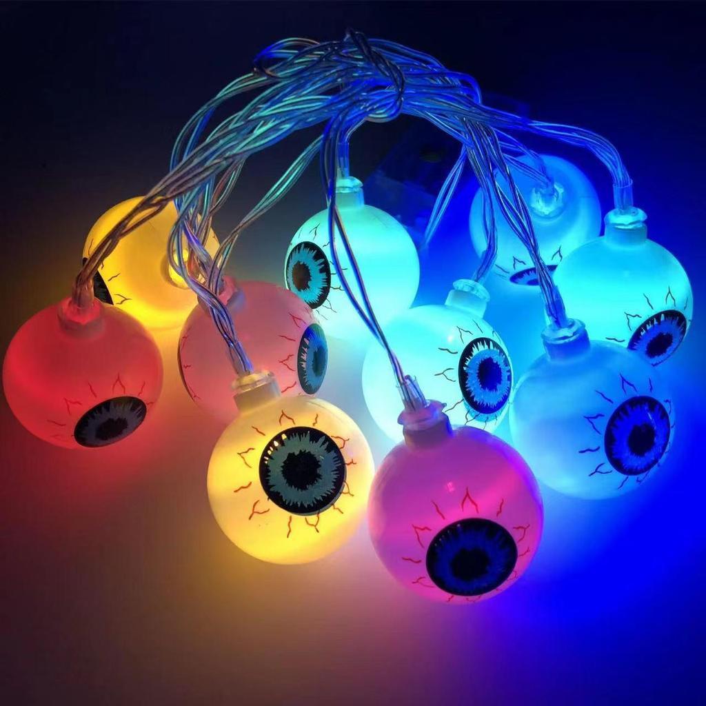 Cross-Border Halloween LED Ghost Eye Lights - Spooky Decoration for Festive Atmosphere