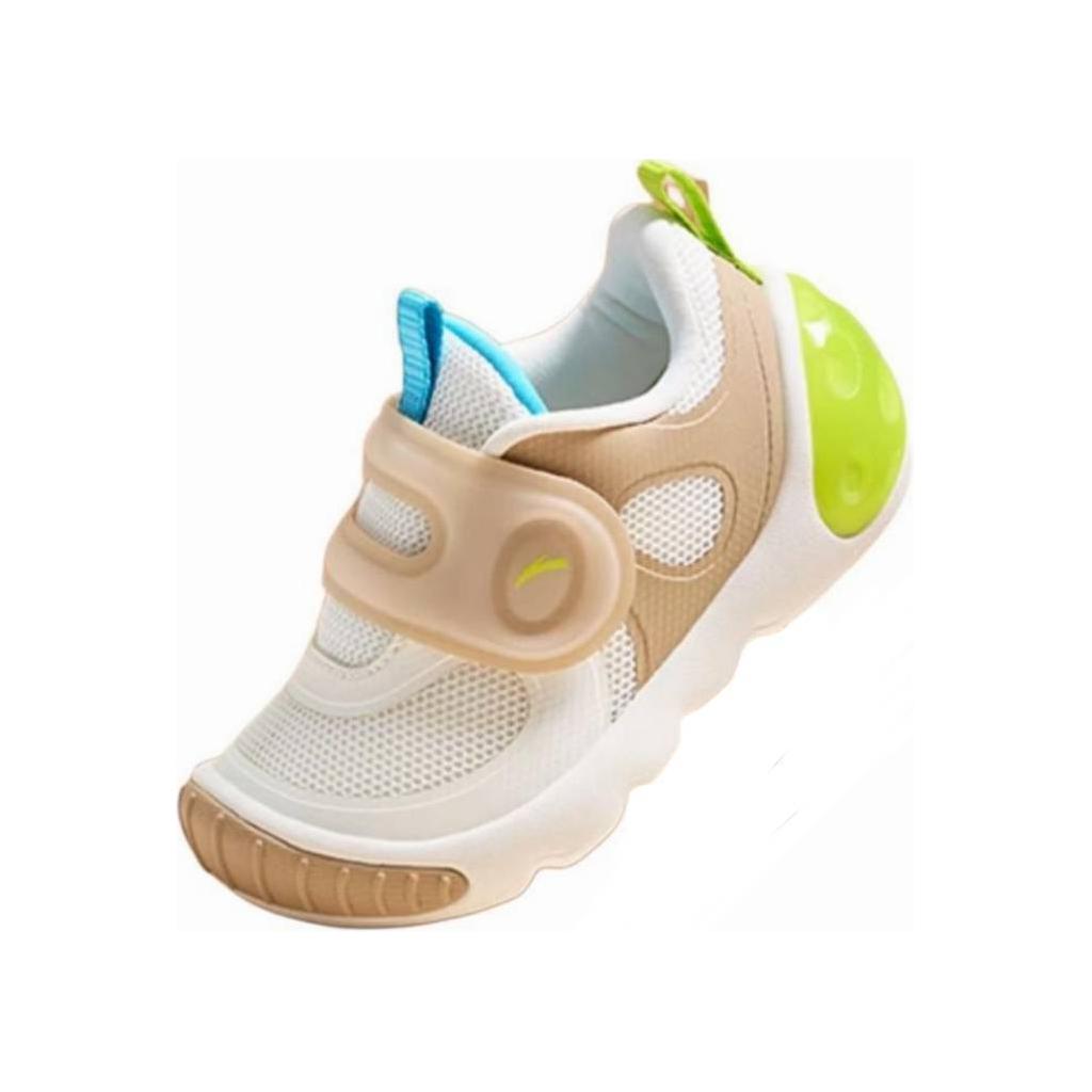 Anta Comfortable Non-Slip Durable Lightweight Low-Top Walking Shoes Baby Shoes Ivory-White 312430003-4