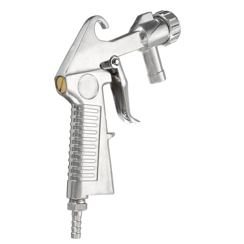 Sandblaster Air Siphon Feed Blast Nozzle Ceramic Tips Abrasive Sand Blasting(Silver)