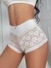 Lace Briefs, Women's Bow Mid-rise Panties, Sexy See-through Lingerie, Cut-outs Seductive Comfortable Women's Lingerie