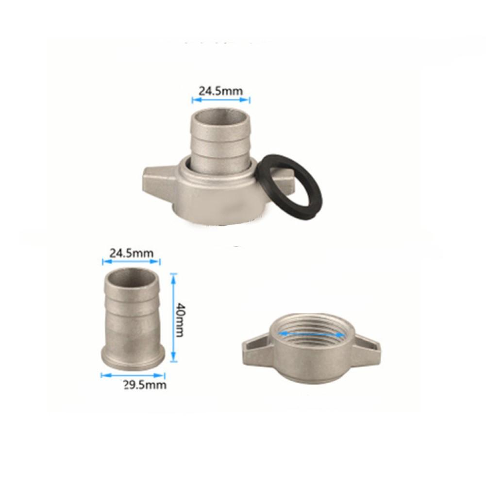Aluminium Wasserpumpe Aluminium Rohranschluss mit Gummidichtung Wasserpumpen Verbindungsrohr Benzin-Wasserpumpe Zubehör