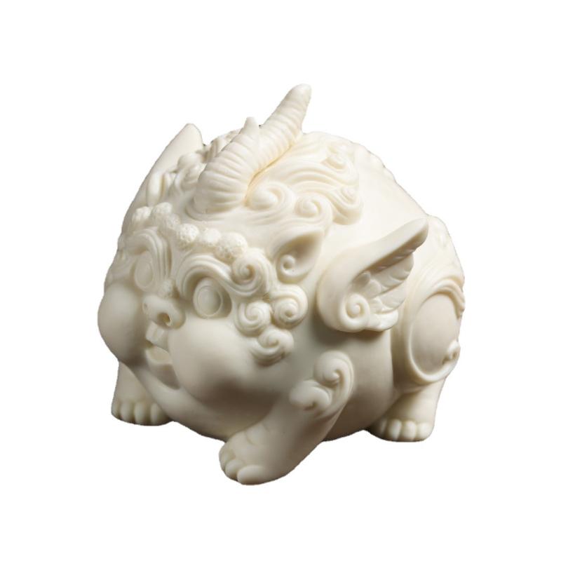 Ivory Fruit Pixiu Ornament Living Room Home Decoration Chinese Style Animal Modeling Feng Shui Crafts Housewarming Gift Figurine