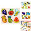 Wooden Childrens 3d Puzzle Set With Animal And Dinosaur Figures For Early Education