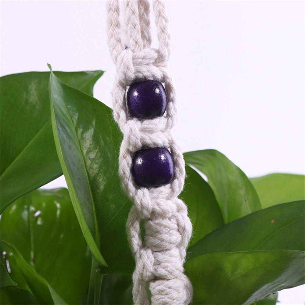 Dekorationen Makramee Geknoteter Hängekorb Pflanzkorb Seil Blumentopfhalter Gartenpflanzenhänger