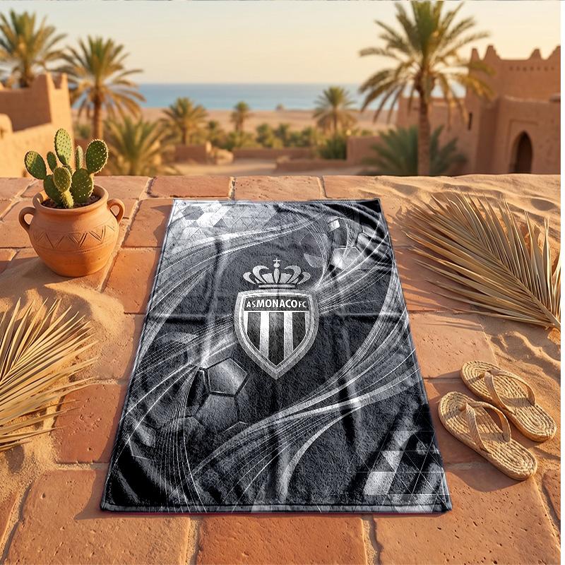 Asciugamano da Spiaggia in Microfibra con Stampa Monaco FC Asciugatura Rapida Assorbente Grande Asciugamano per Spiaggia Nuoto Viaggio
