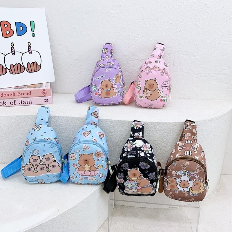 Capybara Single Cartoon Shoulder Crossbody Chest Bag Lightweight Breathable