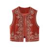 Sequin Embroidered Velvet Vest Tops Women Vintage Sleeveless O-Neck Black Vests 2023 Spring Causal Slim Street Lady Top