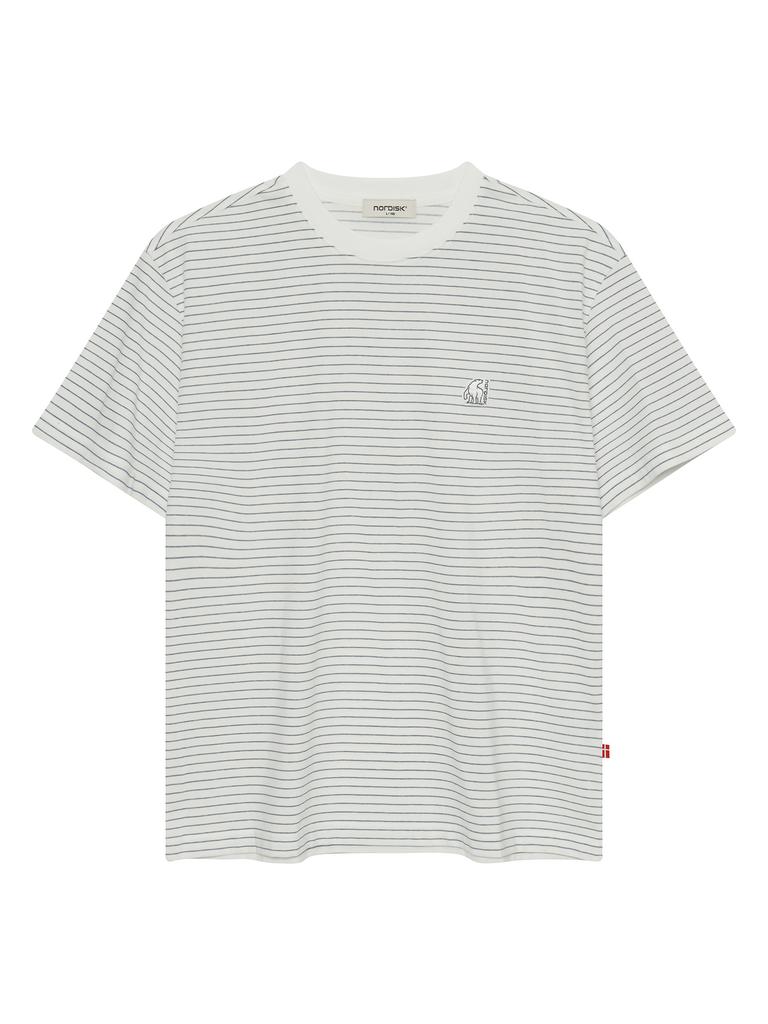 NORDISK Striped Short Sleeve T-Shirt - U_Smokey Blue
