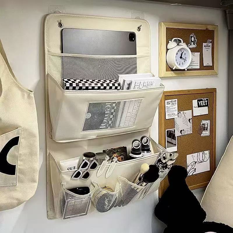 Borsa da Appendere a Parete a Strati Multipli per Oggetti Vari con Ganci Gratuiti Resistente Pieghevole 2/3 Strati Salvaspazio Organizzatore per Armadio di Dormitorio Camera da Letto