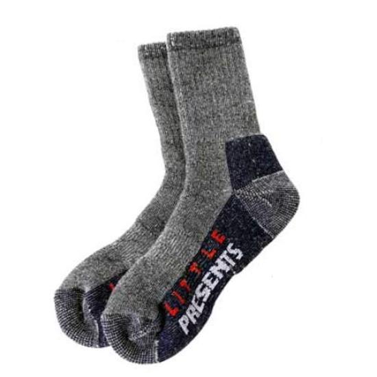 LITTLE PRESENTS Merino Wool Socks Size L (Extra Thick) AC-122 Navy,