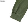 ZANZEA Abito Lungo Casual da Donna a Girocollo a Maniche Lunghe Largo con Stampa