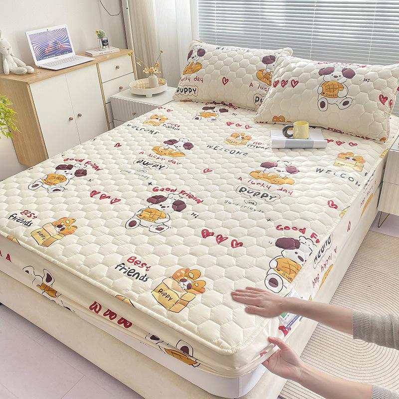 New Class a All Cotton Quilted Fitted Sheet Waterproof To Prevent Leakage of Urine Mattress Cover