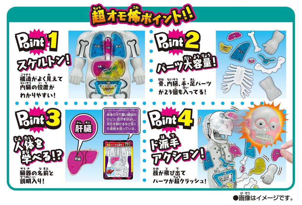 MegaHouse Super Crush Human Body Model Action Game Ages 6 and Up