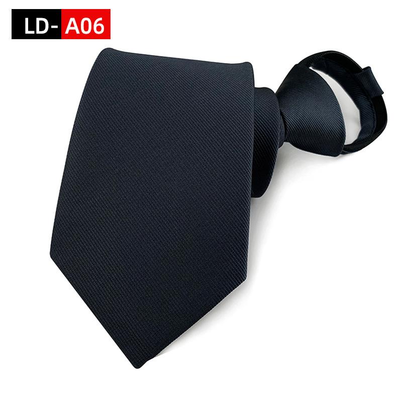 8Cm Herren Business Krawatte Reißverschluss Krawatte Faule Knotenfreie Krawatte Anzug Accessoires