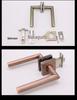 Cross 304 Stainless Steel American-Style Keyless Square Bathroom Door Lever Passage Lock