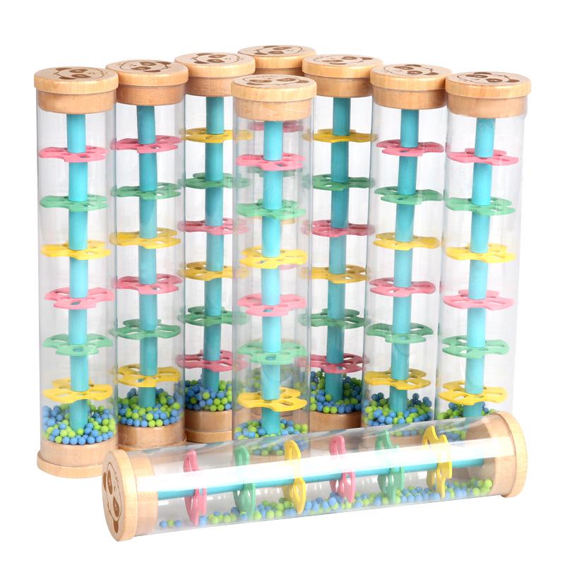

Bamboo-Style Rainstick Toy: Visual & Auditory Early Education Instrument for Infants & Toddlers