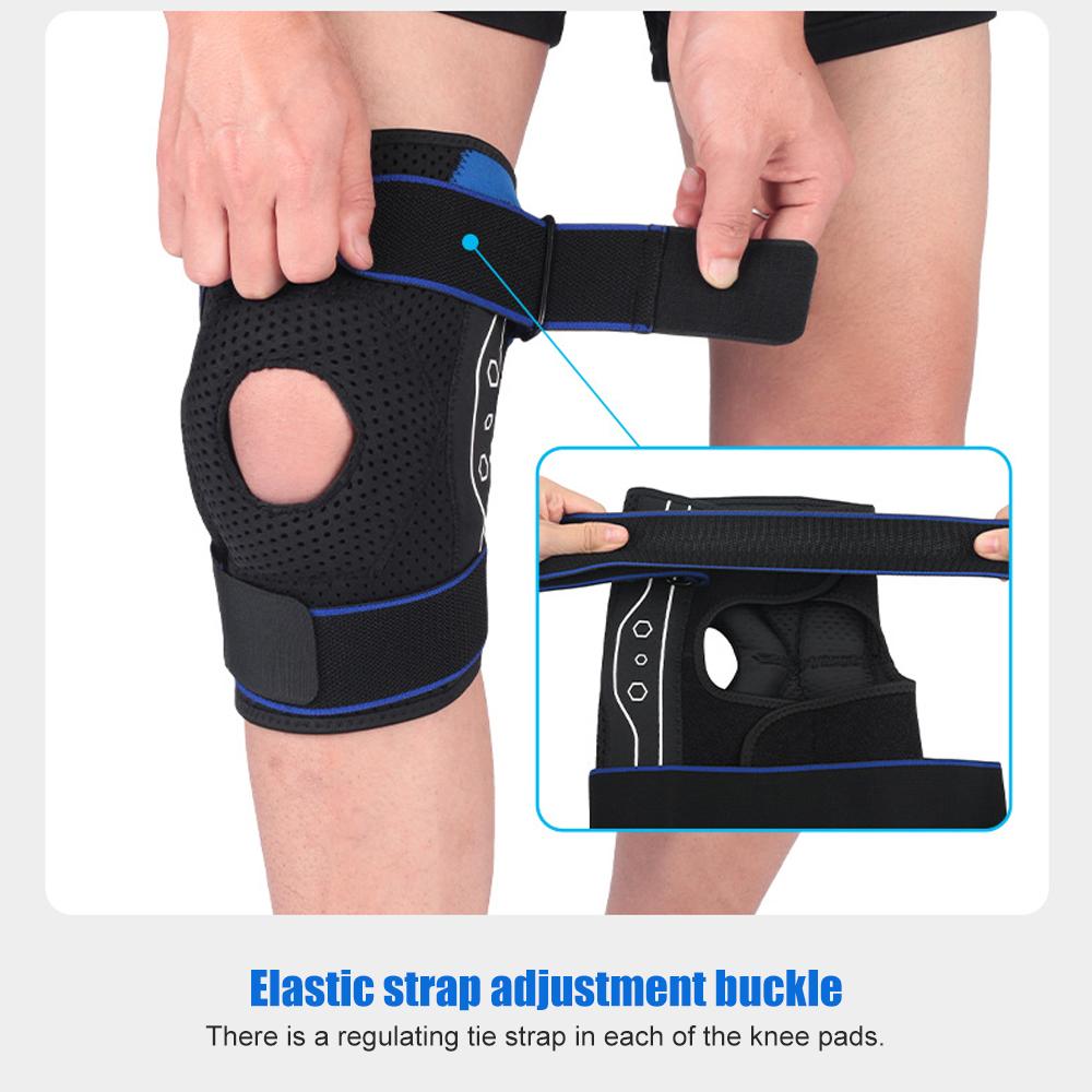 Tcare 1-teilige professionelle Kniebandage mit Seitenstabilisatoren und EVA-Polstern – Unterstützung bei Knieschmerzen, Laufen, Meniskusriss, Kreuzbandriss und Arthritis