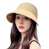 Bucket Hat Women Windproof Summer Beach Sunshade Sunscreen Breathable Eaves Fashion Sun Hat Travel Versatile Tide