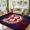Boston Red Sox Design Kristall-Samt Teppich Weiche Dekorationsmatte für Schlafzimmer Eingang