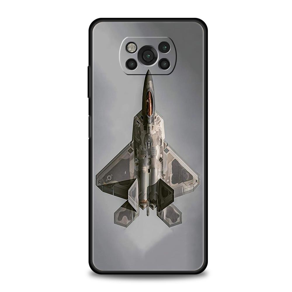 Fighter Planes Phone Case For For Xiaomi Poco X6 X5 Pro X4 X3 NFC F5 Pro F4 F3 GT M5 M4 Pro 5G M3 C51 C50 C55 Soft Cover