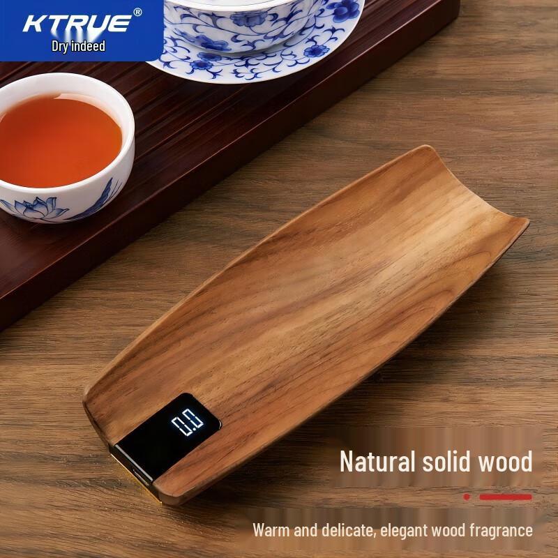 Walnut Wood Tea Scoop Digital Scale