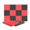 12PCS Couleur Mixte Noir et Rouge Jouet d'Intérieur Salle de Jeux Éponge Pratique Insonorisée