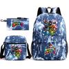 Poppy's Game Time Starry Sky Elementary School Bag Nightmare Animal Large Capacity Backpack Three-piece Set