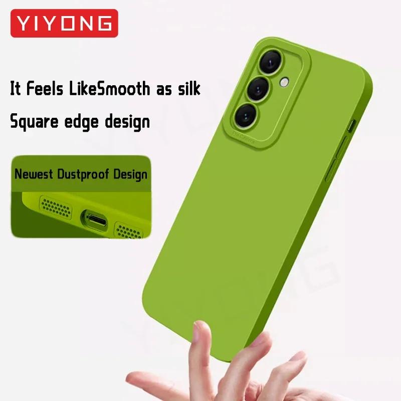 S22 Case Square Liquid Silicone Soft Cover For Samsung Galaxy S22 S25 Ultra S23 S24 Plus S22+ S23+ S24+ S25+ Phone Cases