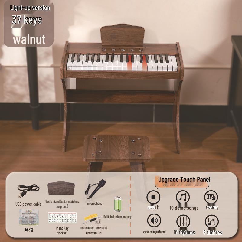 37-Key Vertical Touch Screen Xylophone Children's Electronic Piano Toy